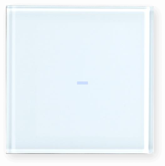 White glass touch switch